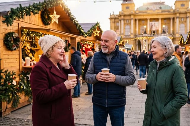 Private Christmas Heritage Walk in Historic Zagreb