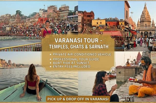 Private Full-Day Varanasi Tour with Sarnath & Ganga Aarti