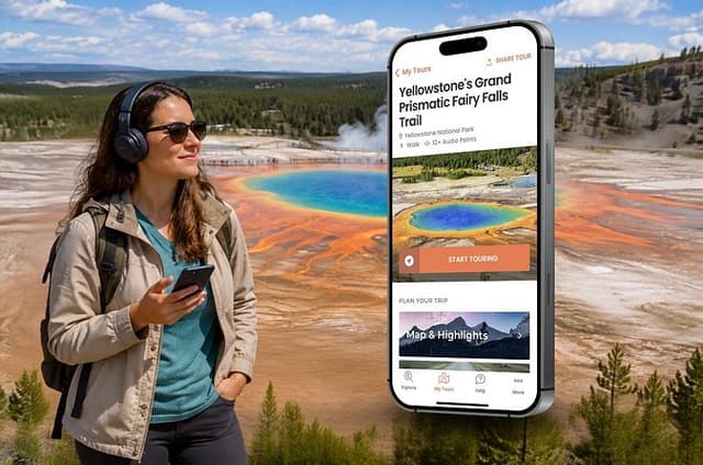 Self-Guided Audio Walking Tour to Grand Prismatic Overlook