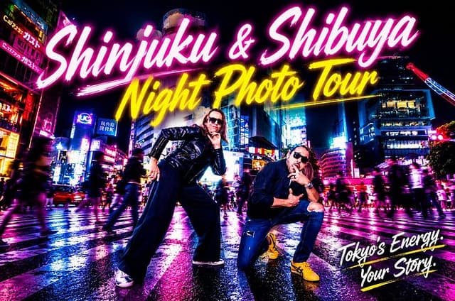 Shinjuku & Shibuya Night Photo Tour with Pro Photographer