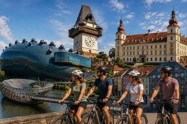 Graz Top 10 Self-guided bike tour with audio guide and GPS