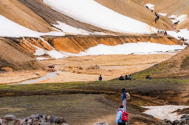 Reykjavík: Landmannalaugar Hike Paradise with Natural Hot Springs