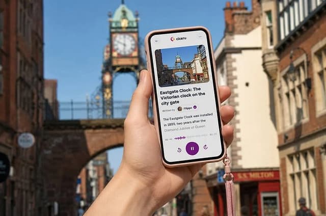 Chester Self-Guided Walking Tour: Landmarks with Audio & Quiz