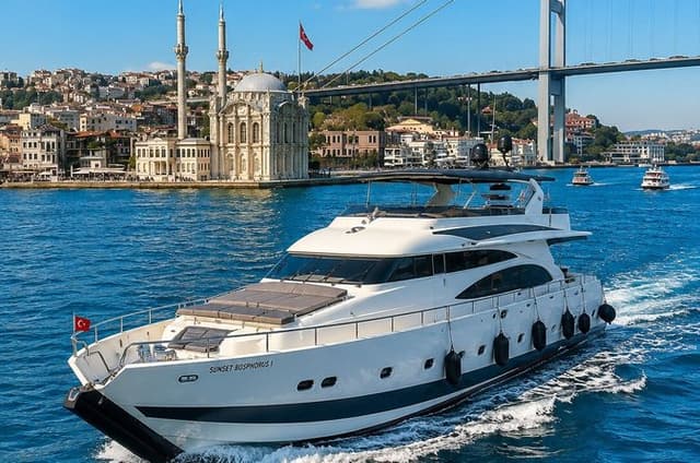 Istanbul Luxury Bosphorus Yacht Cruise with Asian Side Stop