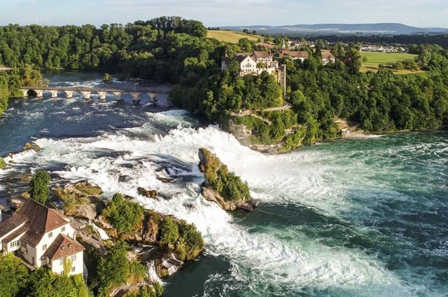 Explore Rhine Falls and City by Open Top Bus from Zurich
