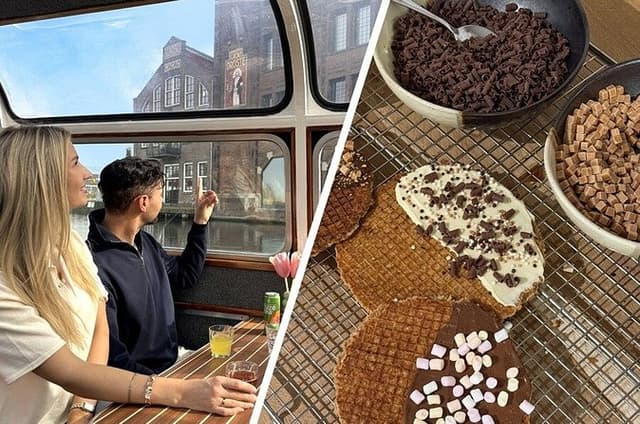 Haarlem: Combi Ticket Scenic Cruise + Stroopwafel workshop