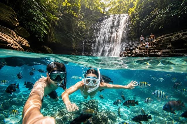 Blue Lagoon Snorkeling - Lunch - Kantolampo - Tibumana Waterfall