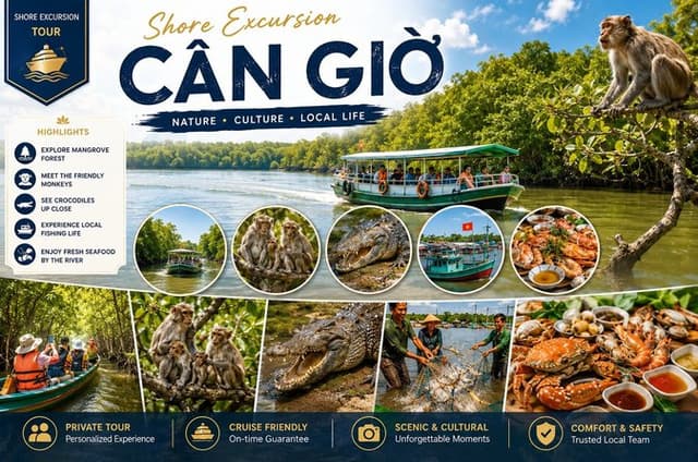 Can Gio Monkey Island and Mangrove Forest Tour with Lunch