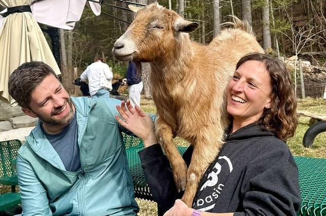 Hugs and Hike with the Goat Rescues at Frederick Farm Sanctuary