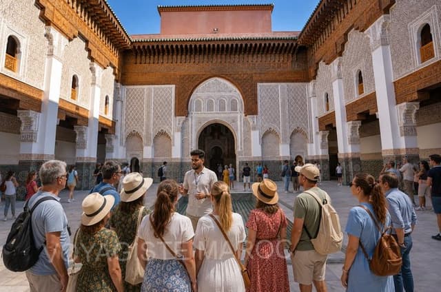 Marrakech : Madrasa Ben Youssef & Secret Garden and Medina Tour