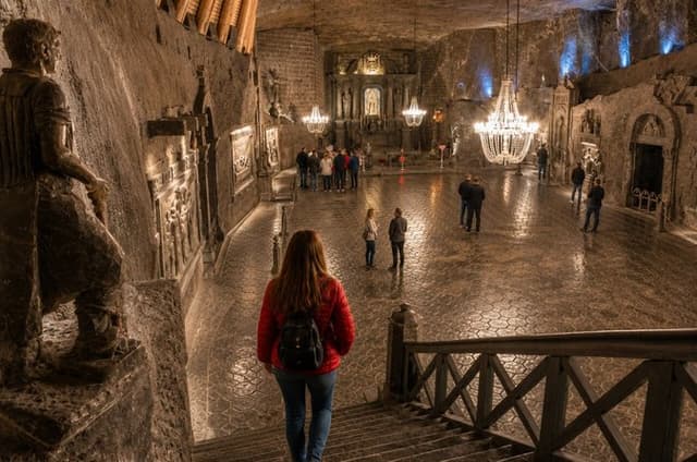 From Krakow: Salt Mine Fast-Track Ticket, Guide & Hotel Pick-up