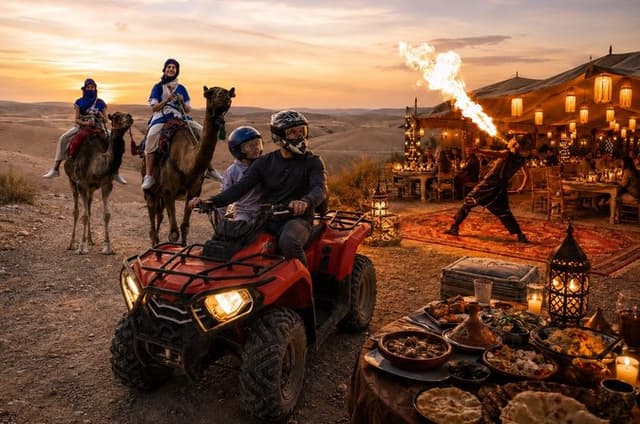 Quad and Dinner Show at Agafay Desert