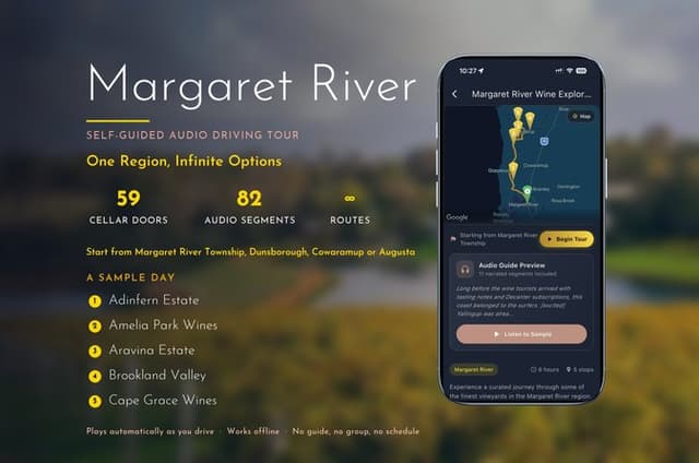 Margaret River Wine Tour: Self-Guided GPS Audio Guide