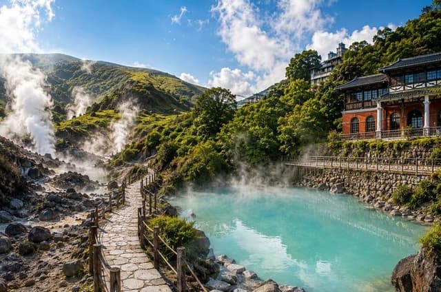 Yangmingshan Volcano and Beitou Private Tour from Taipei