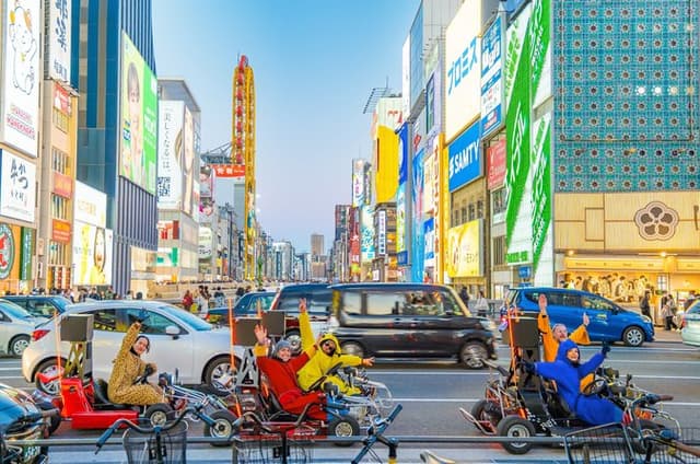 Osaka Go Karting Tour with Funny Costume