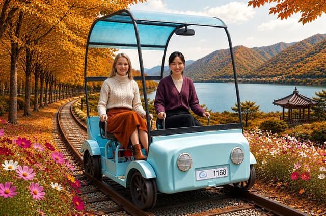 Nami Island, K-garden and Gangchon Rail Bike tour from Seoul