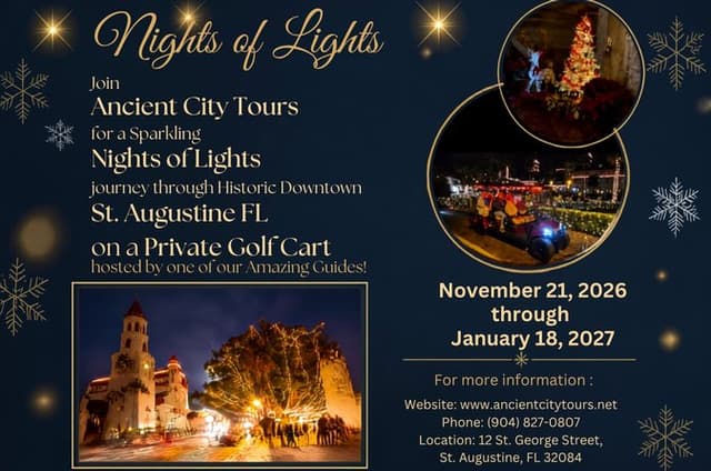Nights of Lights: A Sparkling Journey by Golf Cart