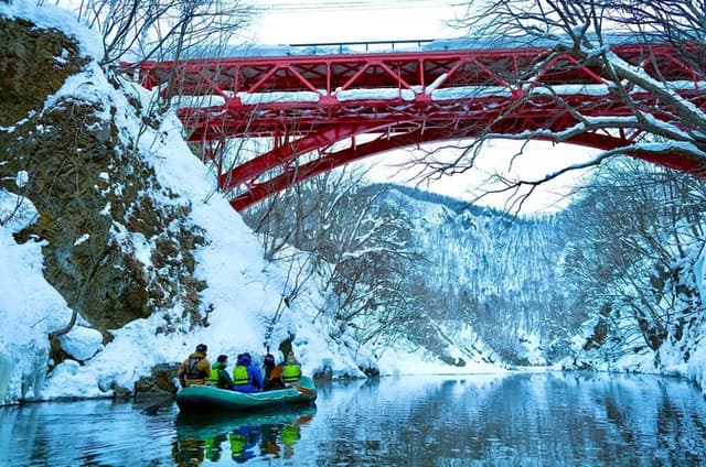 Private Half Day Tour Jozankei Snow Rafting and Onsen Sapporo