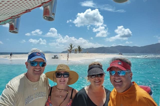 Private Family & Couples BVI Island Hopping Charter Boat Day Trip