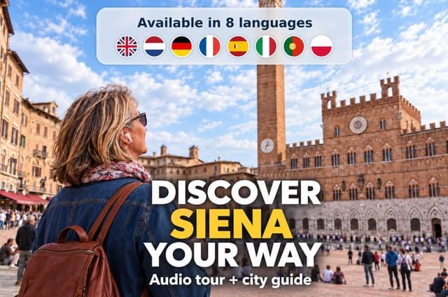 Siena: City Walk with Audio Guide in 7 Languages on your Phone
