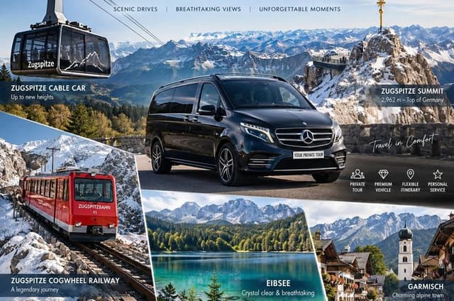 Zugspitze & Garmisch Private Tour from Munich by Mercedes Van