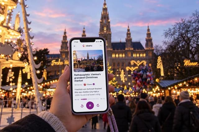 Vienna Walking Tour Christmas Markets with Audio and Quiz