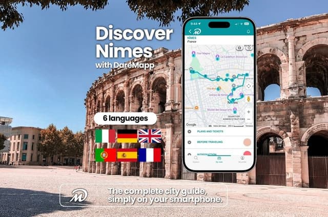 TOP Nimes: Private Guided Tour with Your Mobile