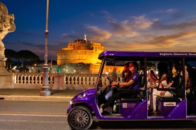 Rome Night Golf Cart Tour with Vatican City and Trastevere