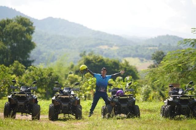 Chiang Mai ATV, Zipline, Raft, Waterfall &Lunch at Elephant Park