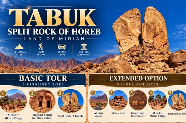 Full-Day Private Tour: Split Rock of Horeb & Midian