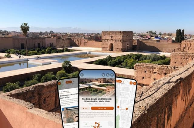 Marrakech Medina, Palaces & Secret Gardens Self-Guided Audio Tour