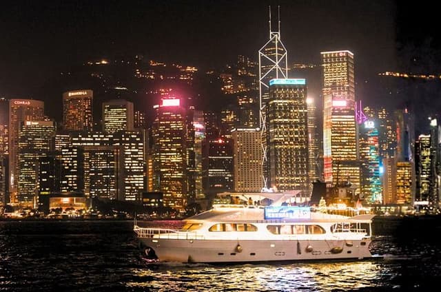 Hong Kong Victoria Harbour Night Cruise and Symphony of Lights