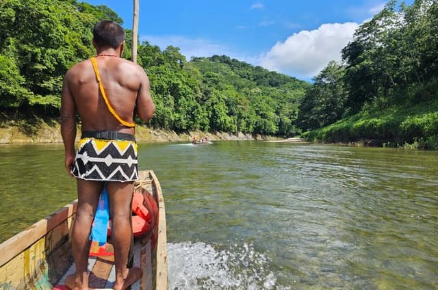 Tour to a waterfall and Embera village with lunch included