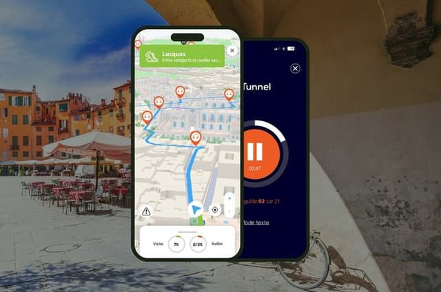 Lucques Walking audio tour 1h30 and 17 audio comments