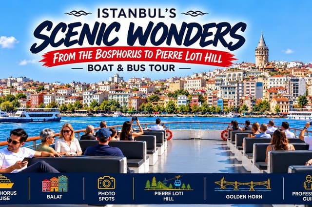 İstanbul Guided Balat Bosphorus Cruise Pierre Loti Hill W/ Ticket
