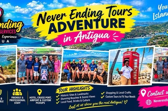 Antigua Tour and Never Ending Adventures