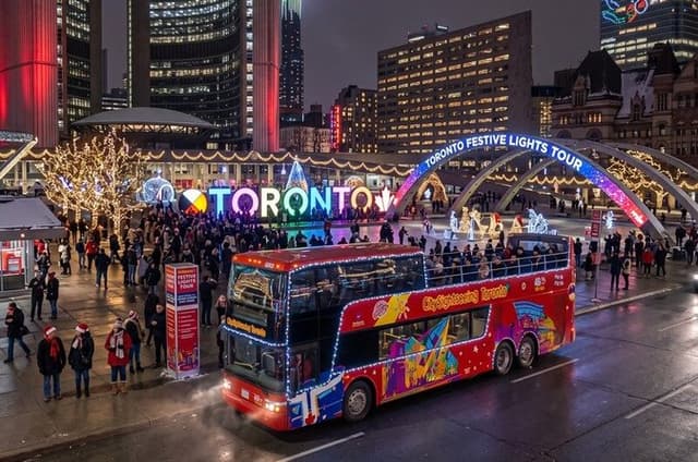 City Sightseeing Toronto Festive Lights Bus Tour