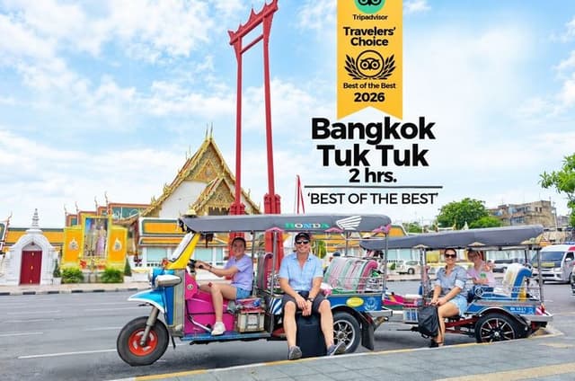 Experience Bangkok with typical Thai tuk-tuk