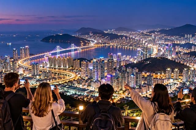 Small group Busan Highlights with Food Market Tour and Night View
