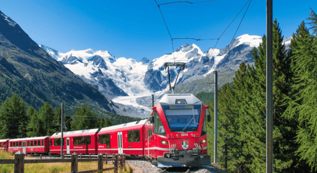 Bernina Express & St. Moritz Tour from Milan