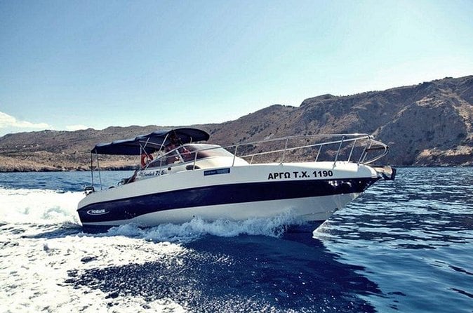 Sunset Powerboat Tour in Crete