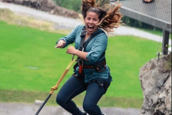 Canyon Swing in Glacier Canyon