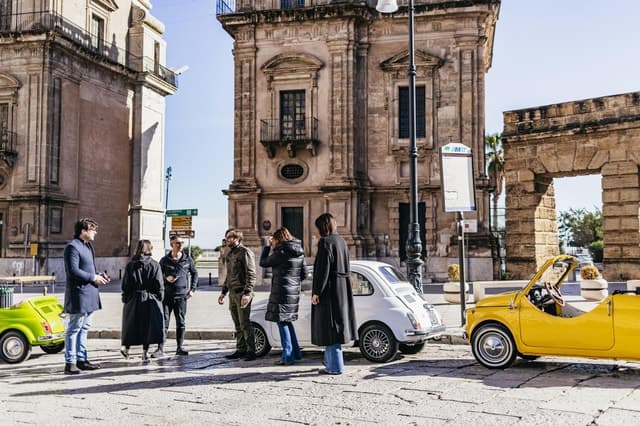 Authentic Sicilian Charm: Vintage Fiat 500 Palermo Tour