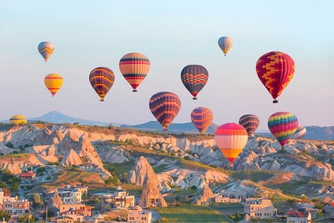 Göreme Sunrise Hot Air Balloon Over Cappadocia Fairy Chimneys
