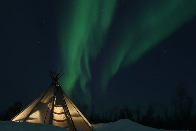 Northern Lights Snowmobile Adventure in Kiruna