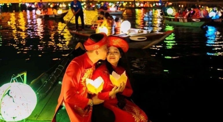 Floating Lantern on Hoai River