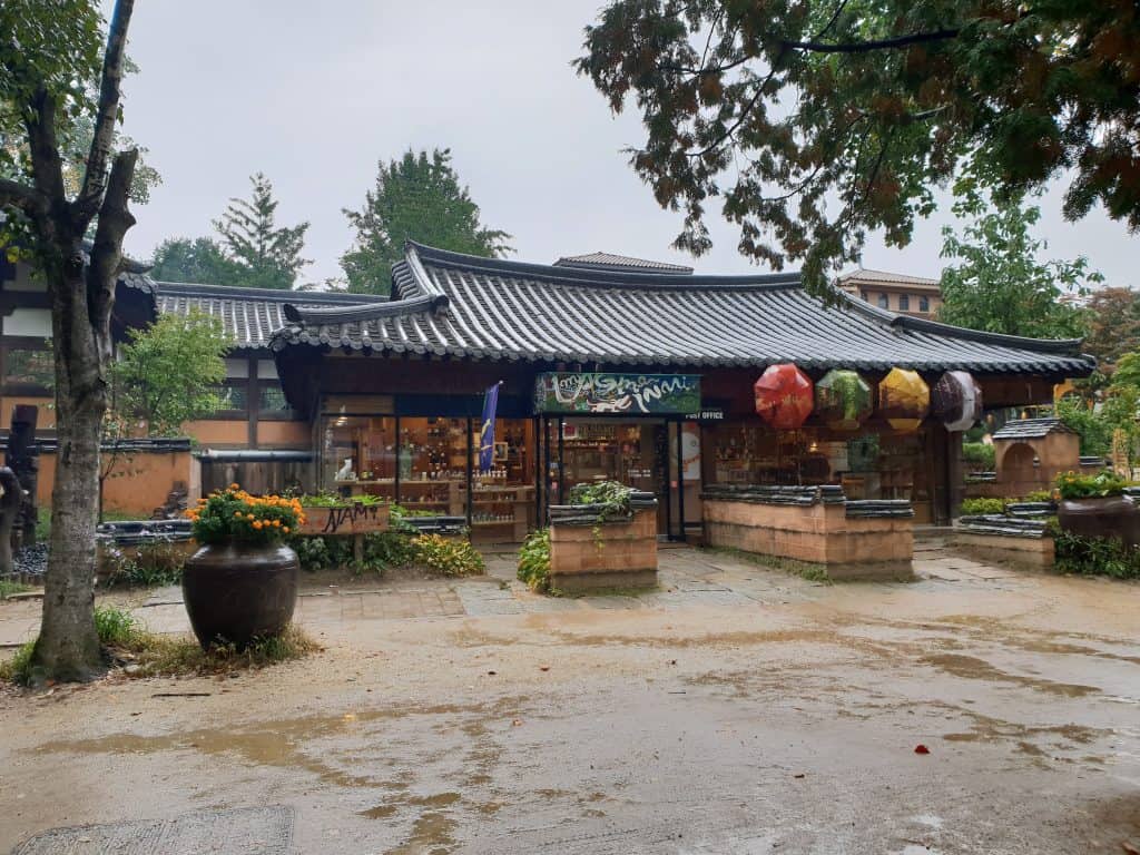 Souvenir shop in Nami Island