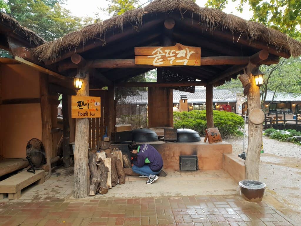 Korean traditional big pot in Nami Island