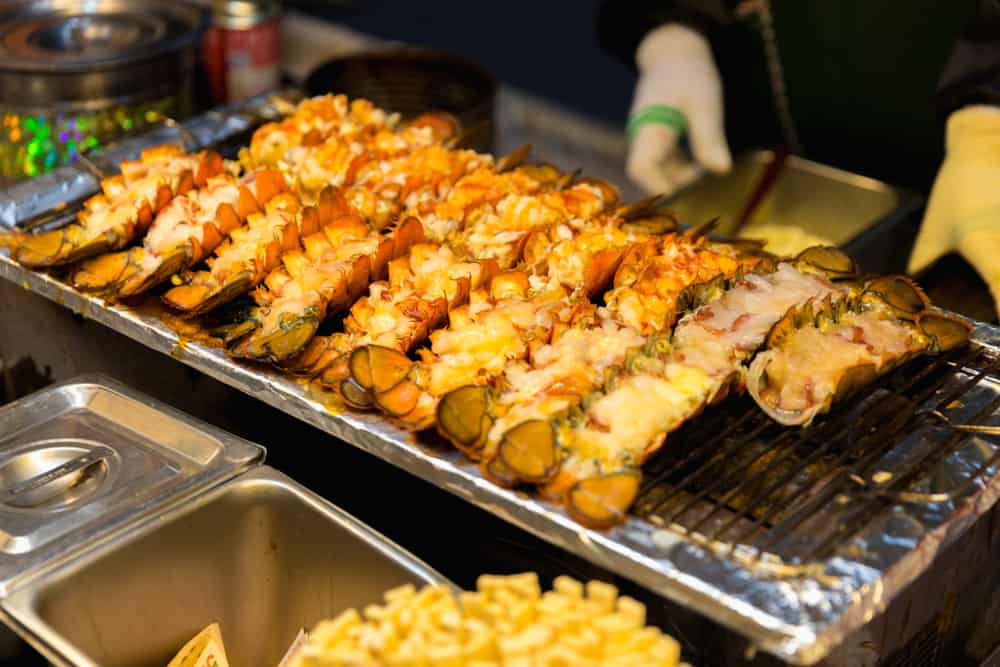 Korean street food in Myeongdong