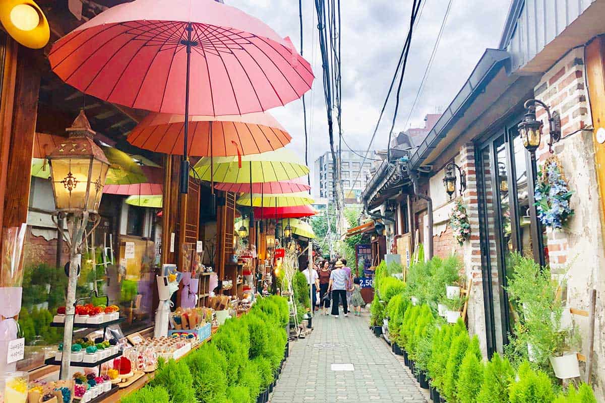 Myeongdong Shopping Street In Seoul South Korea